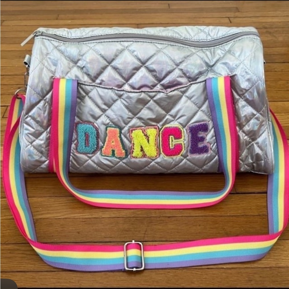 Claire's Club Silver Dance Duffle Bag